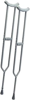 Lumex Bariatric Imperial Steel Crutches - Adult Medical Mobility Aids - Lightweight, Adjustable Support for 5'2''-5'10'' Tall, 3614A