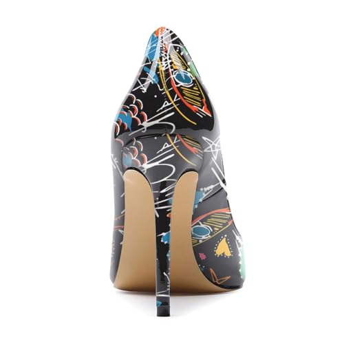 Image of Castamere Womens High Heels Pointed-Toe Slip-on Stilettos Pumps 4Inch Heel Shoes