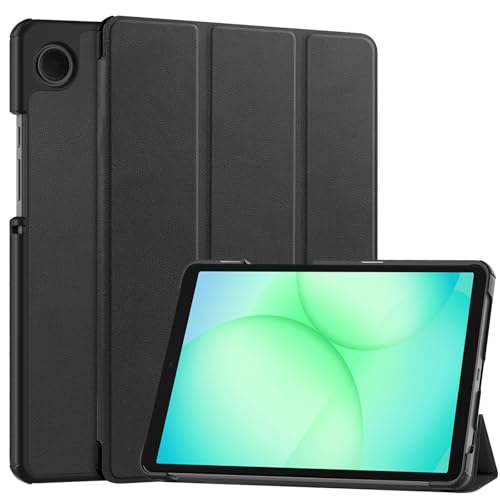 Samsung Galaxy Tab A11 �p �P�[�X �J�o�[ �S�ʕی� 8.7�C���` SpinoArmor �y�� �I�[�g�X���[�v�@�\�t�� �O�܂�X�^���h�@�\ �����݌v �����h�~ �ϏՌ� ���E�ȒP�i�u���b�N�j