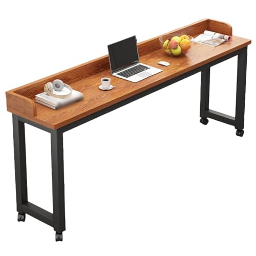 Escritorio móvil con Ruedas para Cama: Mesa Ajustable para portátil, Mesa de Noche con Ruedas para Trabajar con Ordenador, Mesa de Noche compacta, Ideal para Oficina en casa.