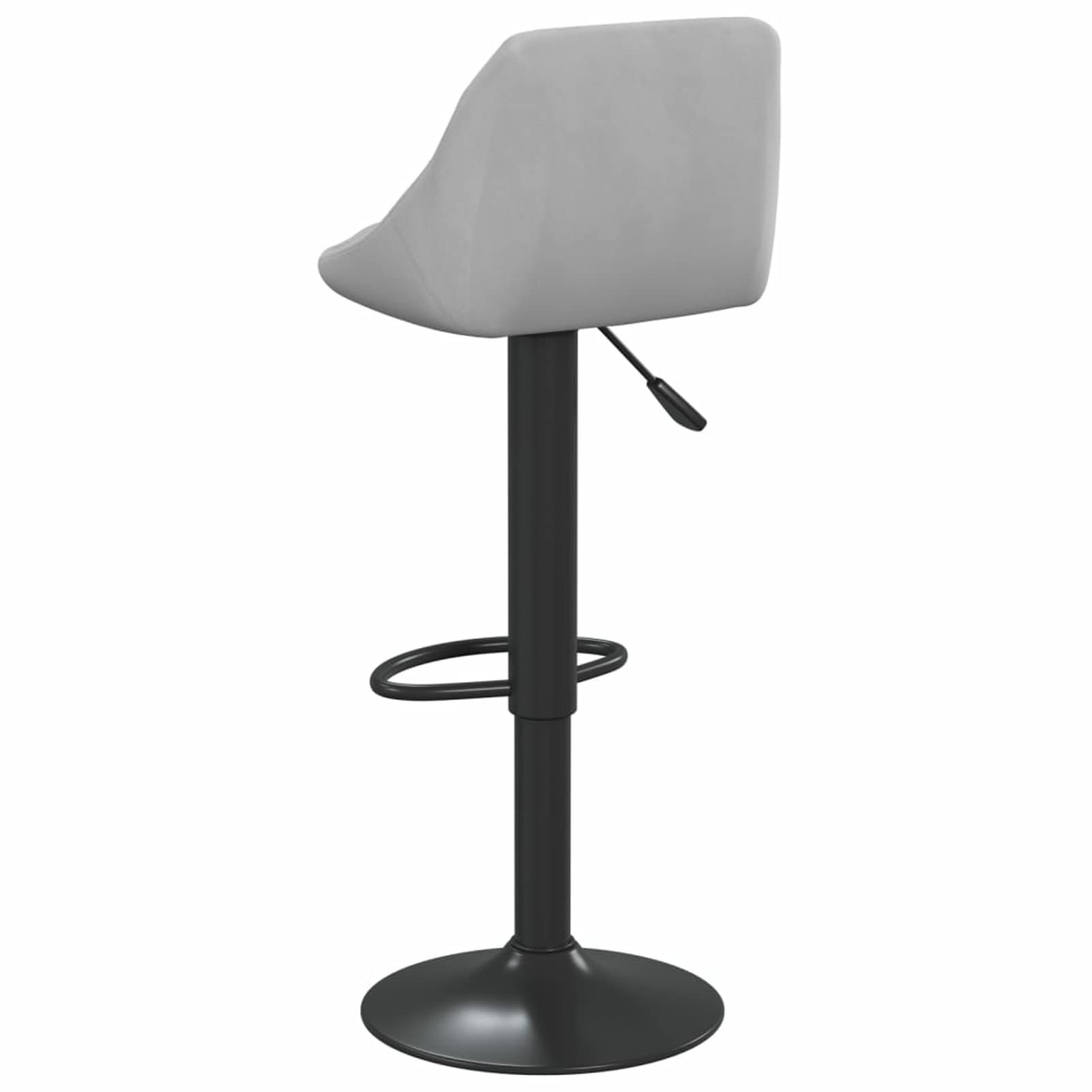 Homgoday Taburetes de bar, 2 unidades, color gris claro, de terciopelo, silla de oficina, silla de escritorio, para dormitorio o salón