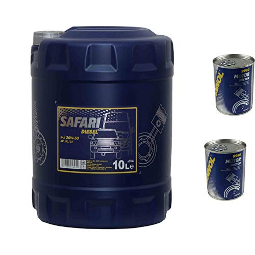 Olio motore MANNOL Safari 20W-50 2 x MANNOL Motor Doctor ADDITIV