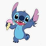 Stitch'S Ice-Cream Vinyl Window Bumper Sticker Decal 5'