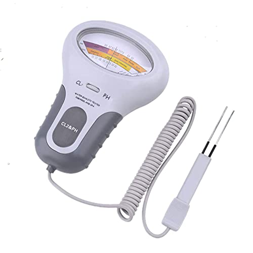 Wasser-Tester PH Chlor - Chlormessgerät 2 in 1 Schwimmbad Digital PH Messgerät pH Tester Meter Wasserqualitätstester Wassertester Restchloranalysemelder Monitor Wassertester Analyse Chlor Pool