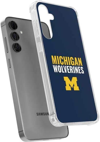 Skinit Clear Phone Case Compatible with Galaxy S24 Plus - Officially Licensed University of Michigan Wolverines M Design