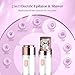 Hair Removal Epilator for Women(Newest), Gurelax Facial Hair Remover, Plucker for Face, Lip, 2-in-1 Epilation System, All Ages and Skin Types,with Brush, Pouch