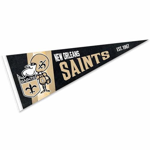 New Orleans Saints Throwback Vintage Retro Pennant Flag