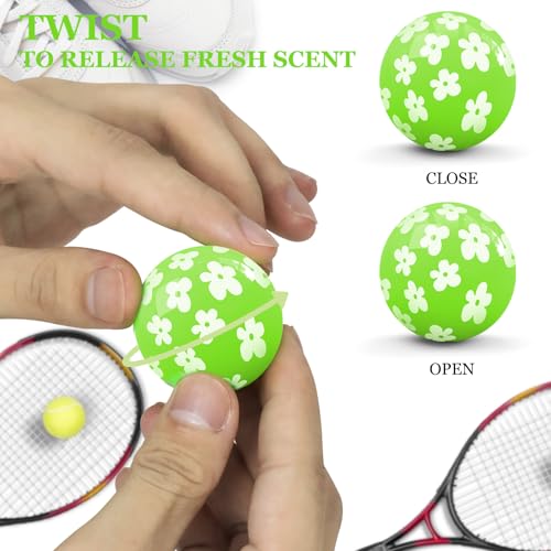 SCENTORINI Shoe Deodorizer Balls, Fresh Jasmine Scent * 6, Sneaker Deodorizer Balls Odor Eliminator, Long Lasting Shoe Fresheners for Smell Boots, Locker Gym Bag, Drawers, Small Spaces — view 3