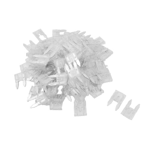 Fusibles de hoja tamaño pequeño 25A transparentes para coche, soluciona cortes de corriente