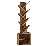 VASAGLE Custos Colección - Estantería en Forma de Árbol, Estantería de Pie...