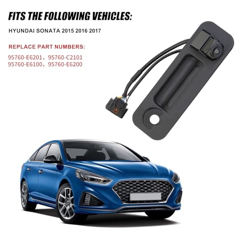 Image of Rear View Back Up Camera Compatible with Hyundai Sonata 2015 2016 2017 Park Assist Camera Replaces# 95760-E6201 95760-C2101