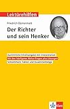 henkel aktie news  Klett Lektürehilfen Friedrich Dürrenmatt, Der Richter und sein Henker: Interpretationshilfe für die 8.-10. Klasse