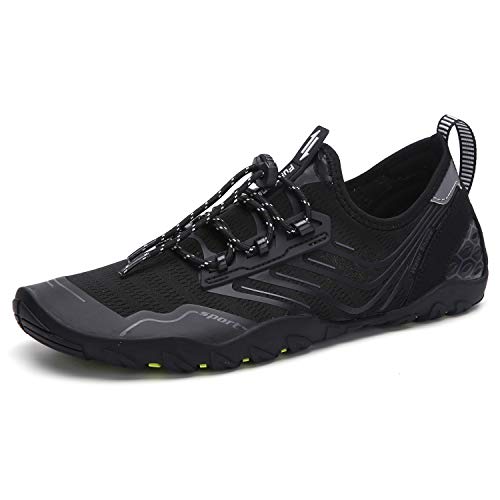 Lxso Men Women Aqua Shoes Multifunctional Quick-Dry Water Shoes Lightweight Swim Shoes with Drainage Holes