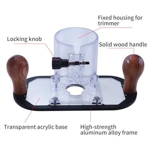 Base plongeante transparente pour défonceuse et tronçonneuse manuelle - 6
