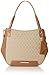 Nine West 9 Jacquard Carry All, Light Sandstone/Dark Camel