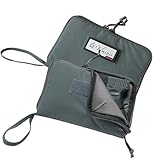 DUOLUDA 2-Pack Soft Pistol Cases Handgun Case Soft Pistol Rug Case Tactical Handgun Storage Pouch with for Hunting Shooting Range Sports Home storage，「3 of ID Patches Included」 (Grey)