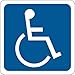 Brady 91324, Handicapped Sign, (Pack of 15 pcs)
