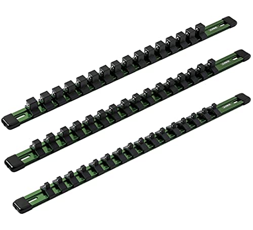 Image of ARES 60045 3-Pc 1 /4,3 /8,1 /2-In Green Socket Rail