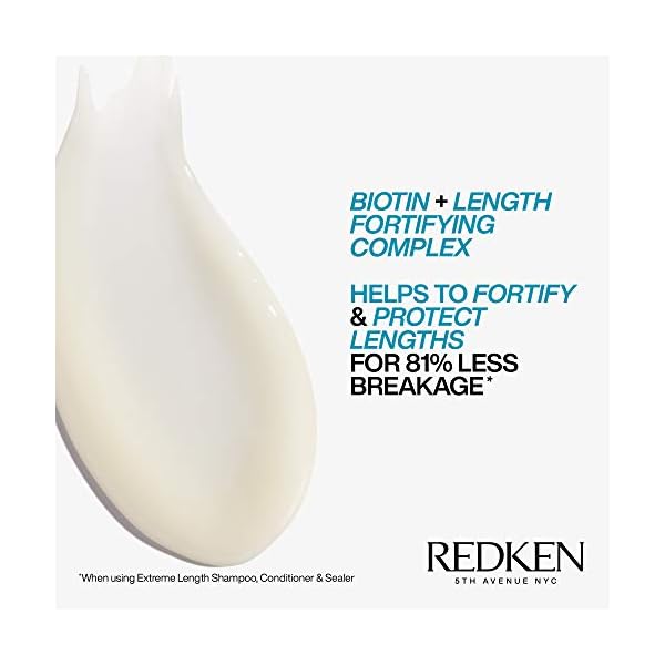 Redken Extreme Length Leave-In Conditioner | For Hair Growth | Seals Split Ends & Prevents Breakage | Infused With Biotin | 5.1 Fl Oz