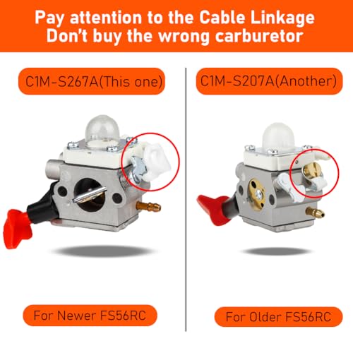HUZTL C1M-S267A FS56RC Carburetor for Stihl FS40C FS50C FS56C FC56C FS70C Trimmer Weed Eater Carb