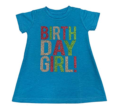 Image of SoRock Birthday Girl Shirt Toddler Kids Glitter