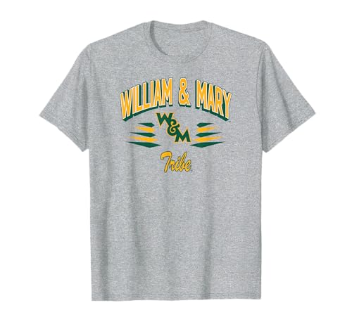 William & Mary Tribe Retro Diamond Gray Officially Licensed T-Shirt