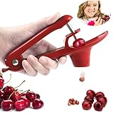Brighoot Cherry Pitter Cherries Corer Cherry Remover Cherry Pitter Tool（Red）