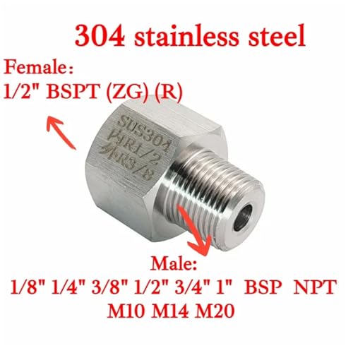 Buje reductor de acero inoxidable 304 resistente a alta presión 5