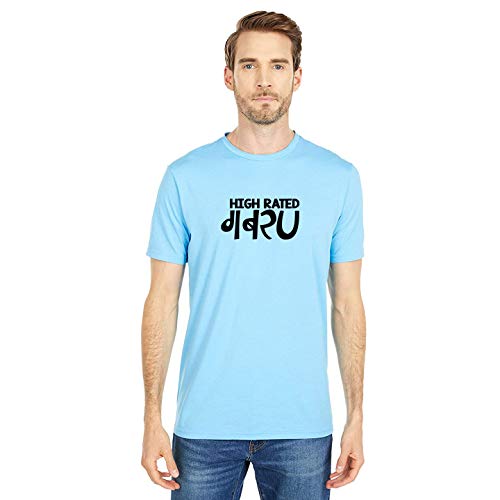 Image of T-Shirt for Men HIGH Rated GABRU Hindi Funny Typography tees
