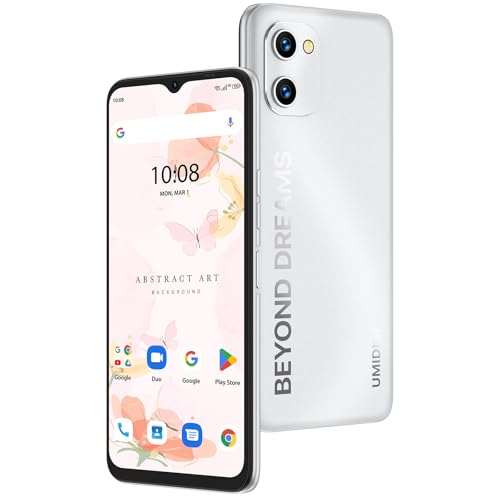 UMIDIGI Mobile Phones, 128GB ROM/2TB TF Phone Unlocked, 50MP Camera,Octa-Core Unlocked Phone Android,6GB RAM, 5150mAh,6.52”HD+Screen,4G LTE SIM Free, Dual SIM Smartphone, Face ID/GPS/OTG-UK Version