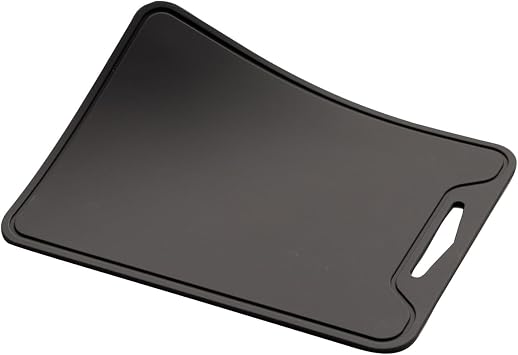 NITORI 5898597 Deco Home Soft Silicone Cutting Board, Dark Gray, Small