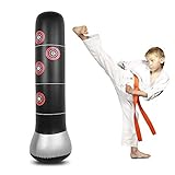 Kinder Boxsack Punchingsäcke für Kinder, Jugendliche und Erwachsene Freistehende Schwere Boxsäcke Boxspielzeug Aufblasbarer Boxsack für Sofortiges Zurückprallen Boxtraining Sandsack