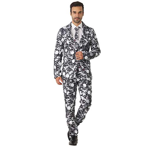 EraSpooky Grey Skeleton Suit