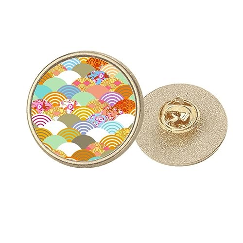 Broche ronde en métal doré Squama : sublimez vos tenues ternes avec ce bijou M