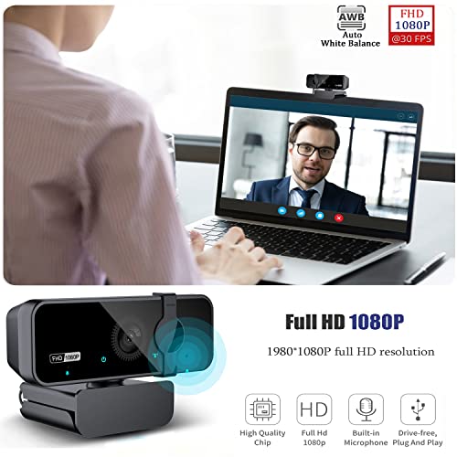 OITTIRA Webcam für PC, Full HD 1080P Webkamera mit Mikrofon, 105° Weitwinkel Webcam für Streaming und Video, Aufnahme, Kompatibel mit PC/Laptop Skype/Studio/Zoom/Facetime - Image 6