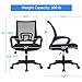 Yaheetech Mid-Back Mesh Office Chair Adjustable Ergonomic Computer Task Chair Swivel Rolling with Lumbar Support Armrest for Home Office Work Study, Black
