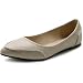 Ollio Women's Shoe Ballet Pointed Toe Pastel Low Flat