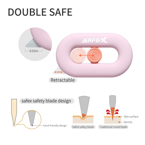 Image of Box Cutter Retractable, Box Opener, Ceramic, Built-In Magnetic, Mini Cute, Safety, Small Box Cutter For Women, Package Opener Tool