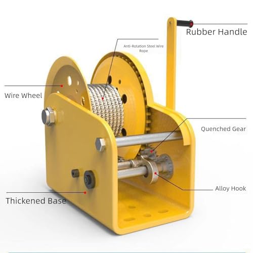 Winche manual de acero para carga pesada 1200lbs miniatura 4