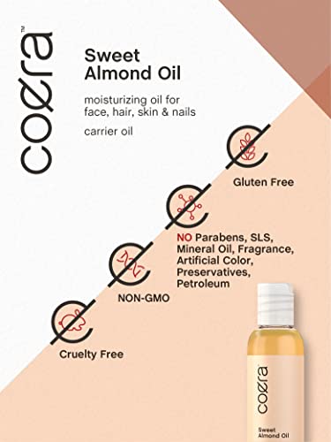 Sweet Almond Oil 4 Fl Oz | Carrier Oil | Moisturizing Oil For Face, Hair, Skin & Nails | Free Of Parabens, Sls, & Fragrances #TOP4