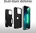 OtterBox iPhone 13 Pro Max & iPhone 12 Pro Max Commuter Series Case - Black, Slim & Tough, Pocket-Friendly, with Port Protection