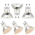 DiCUNO GU10 LED Bulbs 5W Warm White 3000K, 500lm, 120 Degree Beam Angle, Spotlight, 50W Halogen Bulbs Equivalent, Non-dimmable MR16 LED Light, 6-Pack