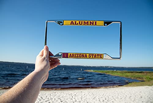 Arizona State University Asu Sun Devils Metal License Plate Frame For Front Or Back Of Car Officially Licensed (Alumni - Yellow) #TOP4