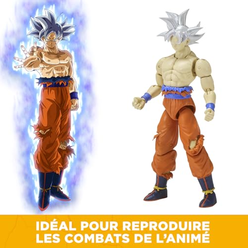 Figurine Dragon Ball 17cm BANDAI Goku + Broly Part. 1 Ultra Instinct - vue 7