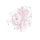 Sizzix Framelits Dies & Stamps - Floral Mix Cluster by 49 and Market, Clear/Silver