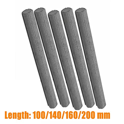 Tige de ferrite 10 x 100 mm – Barre ondulée moyenne de 10 mm de diamètre 5100/140/160/200 mm Idéal pour les applications électroniques magnétiques d'antenne – 1 pièce