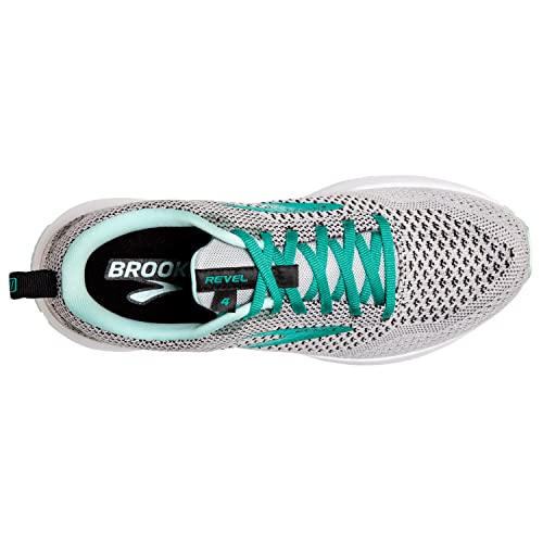 Brooks Brooks Women's Revel 4 Running Shoe - Grey/Fair Aqua/Black - 8.5