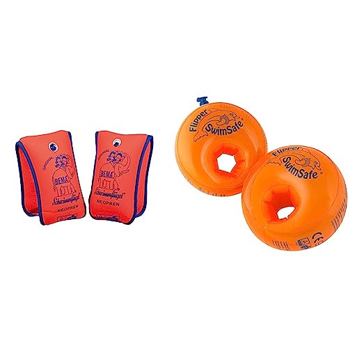 Bema 18004 - Neopren Schwimmflügel Schwimmlernhilfe & Flipper Swimsafe 1010 - Schwimmflügel für Babys ab 12 Monaten, sichere Schwimmhilfe mit unzerbrechlichem PE-Schaumkern zum Schwimmen Lernen