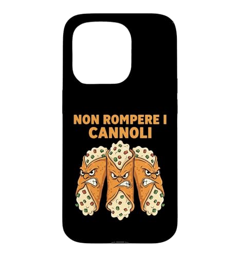 �m�������y�� I Cannoli Divertente cartone animato di cibo �X�}�z�P�[�X iPhone 15 Pro �p