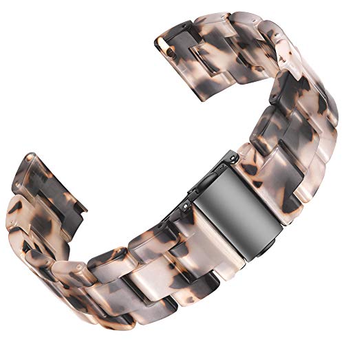Quick Release Resin Watch Straps 20mm for Men Women Lightweight Replacement Watch Bracelet 20mm with Metal Buckle